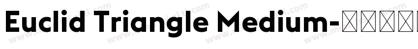 Euclid Triangle Medium字体转换